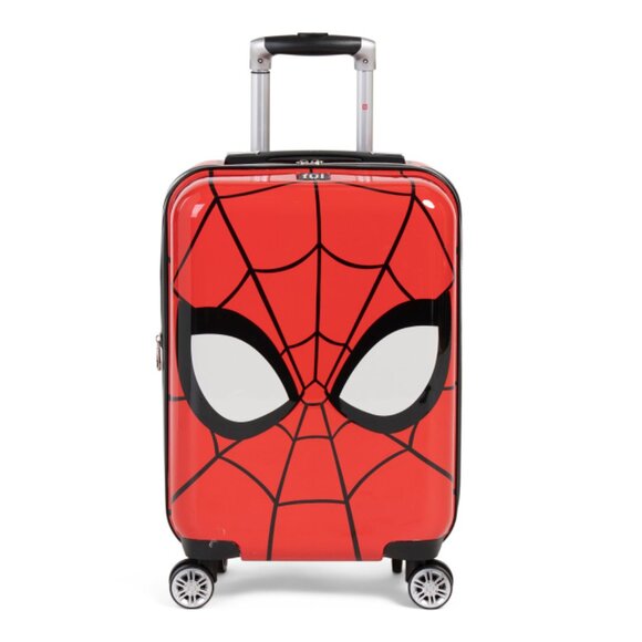 MARVEL Other - MARVEL Red 21in Spide-rman Big Face Hardside Carry-on Spinner